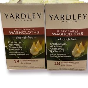 Disposable Washcloths Yardley London Aloe Vera, Vitamin E + Lotion + Soap❗